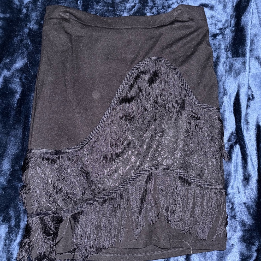 Bebe Black Asymmetrical Skirt